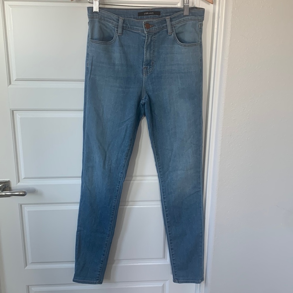 J BRAND Maria High Rise Skinny Blue Jeans. Size 28